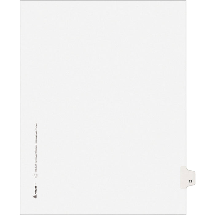 Avery&reg; Individual Legal Exhibit Dividers - Avery Style - AVE01022