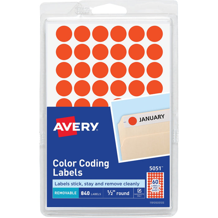Avery&reg; Color-Coding Labels - AVE05051