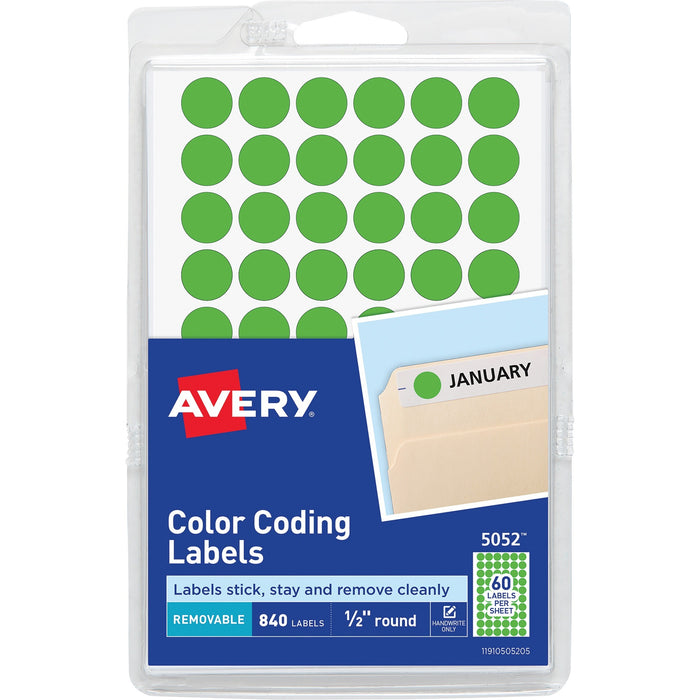 Avery&reg; Color-Coding Labels - AVE05052