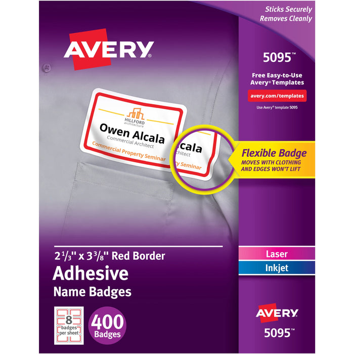 Avery&reg; Name Badge Label - AVE5095