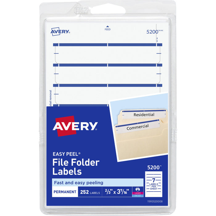Avery&reg; Permanent File Folder Labels - AVE05200