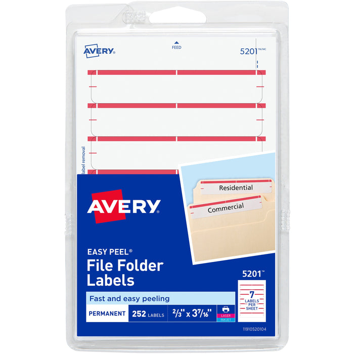 Avery&reg; Permanent File Folder Labels - AVE05201