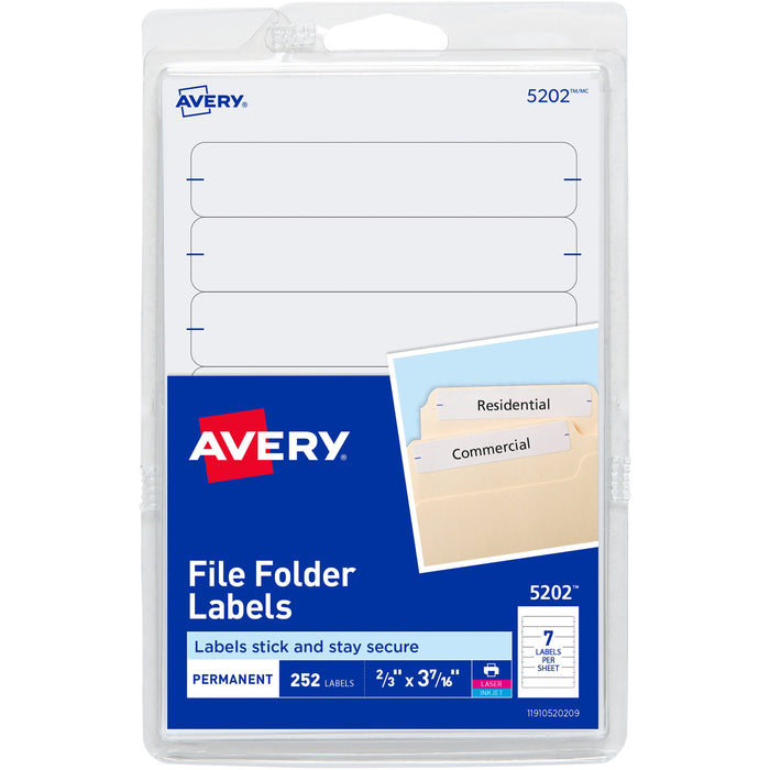 Avery&reg; Permanent File Folder Labels - AVE05202