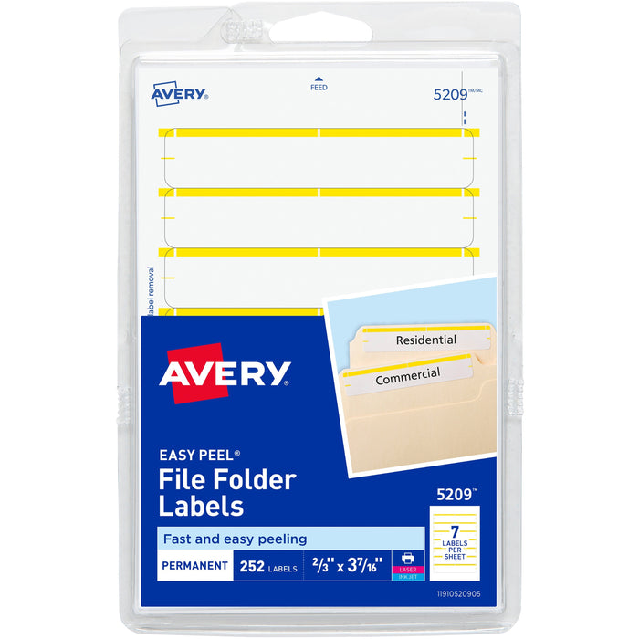 Avery&reg; Permanent File Folder Labels - AVE05209