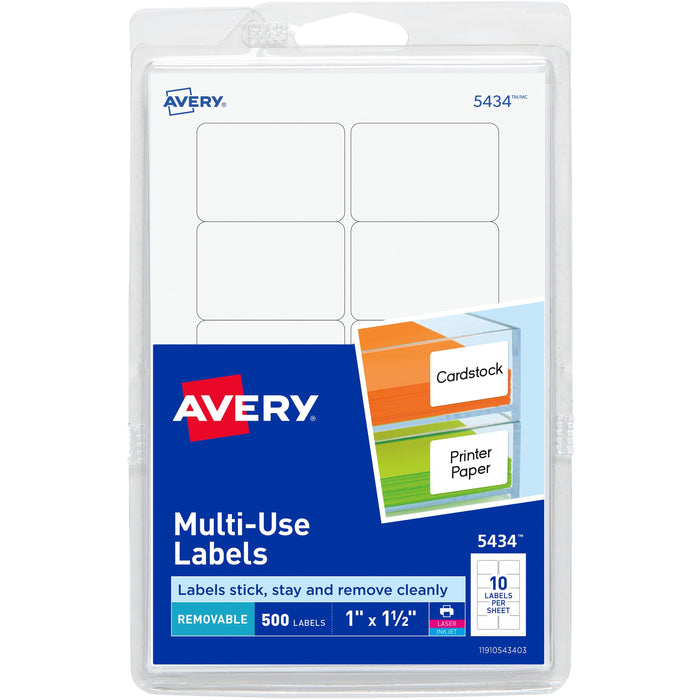 Avery&reg; Removable ID Labels - AVE05434