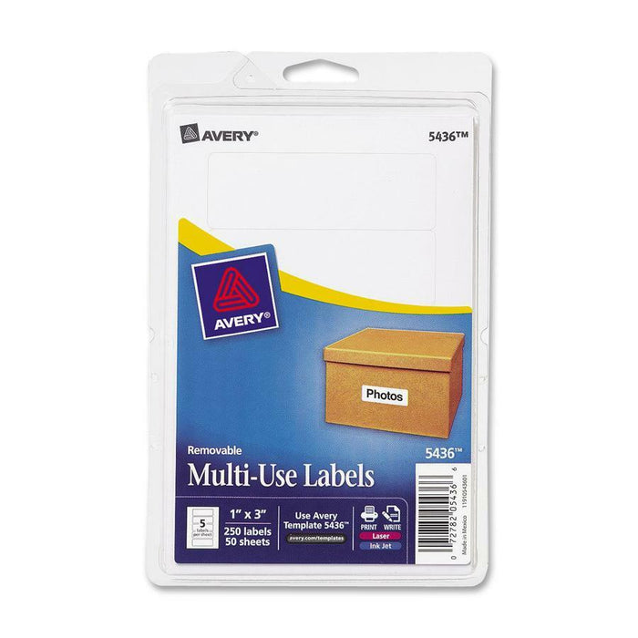 Avery&reg; Removable ID Labels - AVE05436