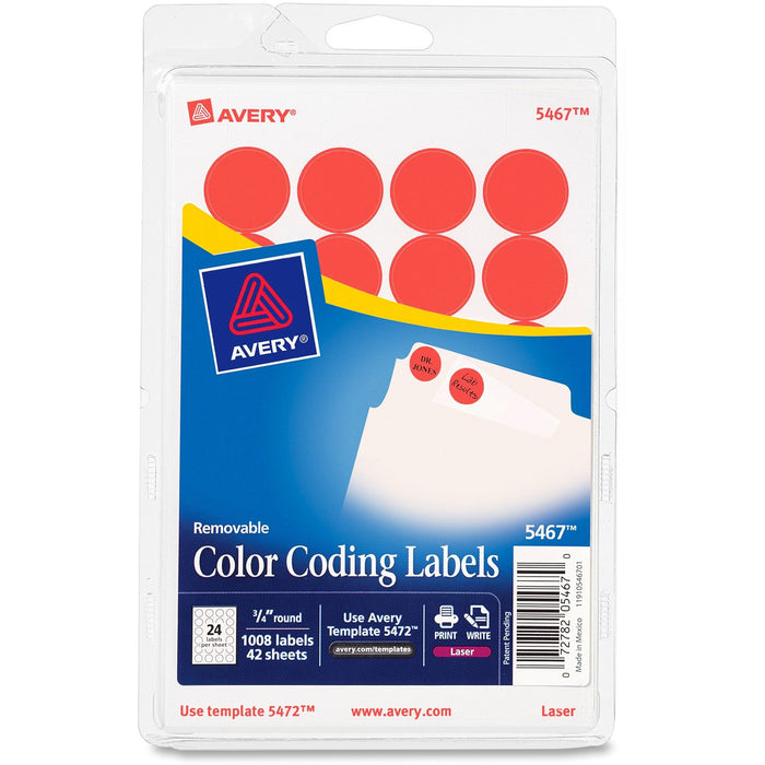 Avery&reg; Color-Coding Labels - AVE05467