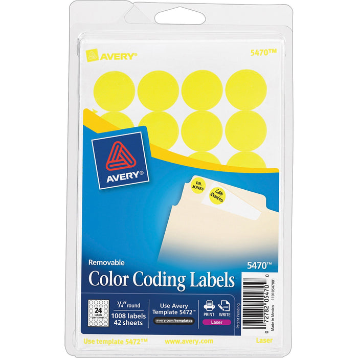 Avery&reg; Color-Coding Labels - AVE05470