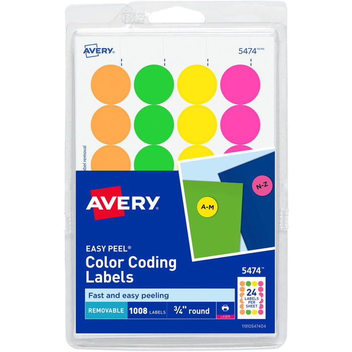 Avery&reg; Color Coded Label - AVE05474