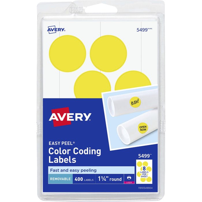 Avery&reg; 1-1/4" Color-Coding Labels - AVE05499