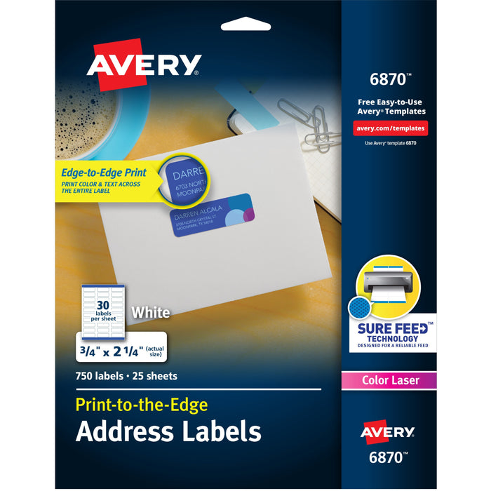 Avery&reg; Print-to-the-Edge Copier Address Labels - AVE6870