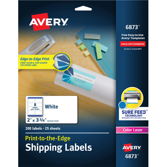 Avery&reg; Print-to-the-Edge Shipping Labels - AVE6873