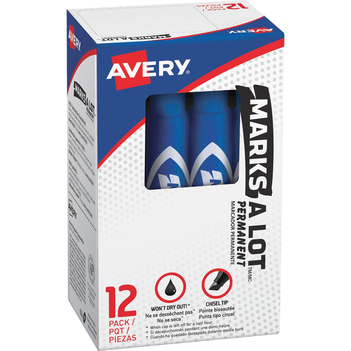 Avery&reg; Marks-A-Lot Desk-Style Permanent Markers - AVE07886