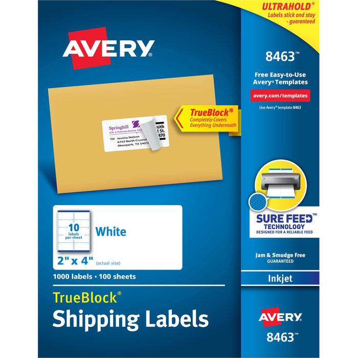 Avery&reg; TrueBlock Shipping Labels - AVE8463