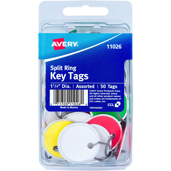Avery&reg; Metal Rim Key Tags - AVE11026