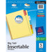 Avery&reg; Big Tab Insertable Dividers - Reinforced Gold Edge - AVE11109 Avery