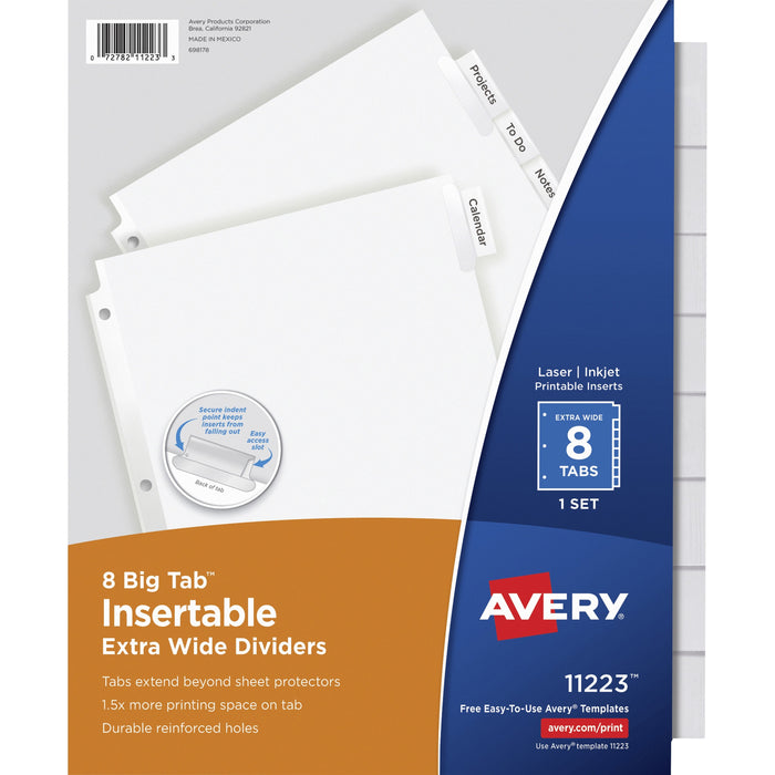 Avery&reg; Big Tab Extra-Wide Insertable Dividers - AVE11223