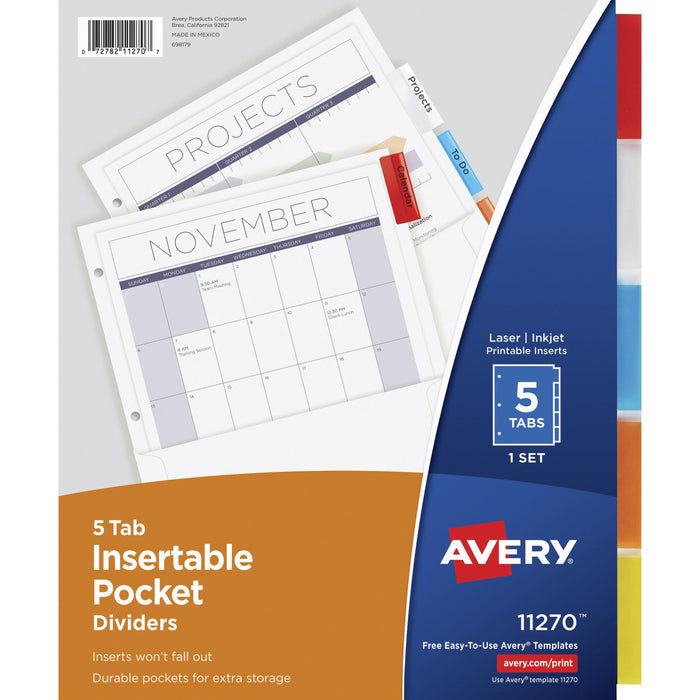 Avery&reg; Pocket Insertable Dividers - AVE11270
