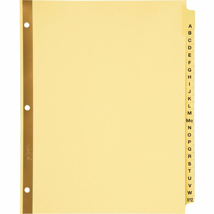 Avery&reg; Laminated Dividers - Gold Reinforced - AVE11306