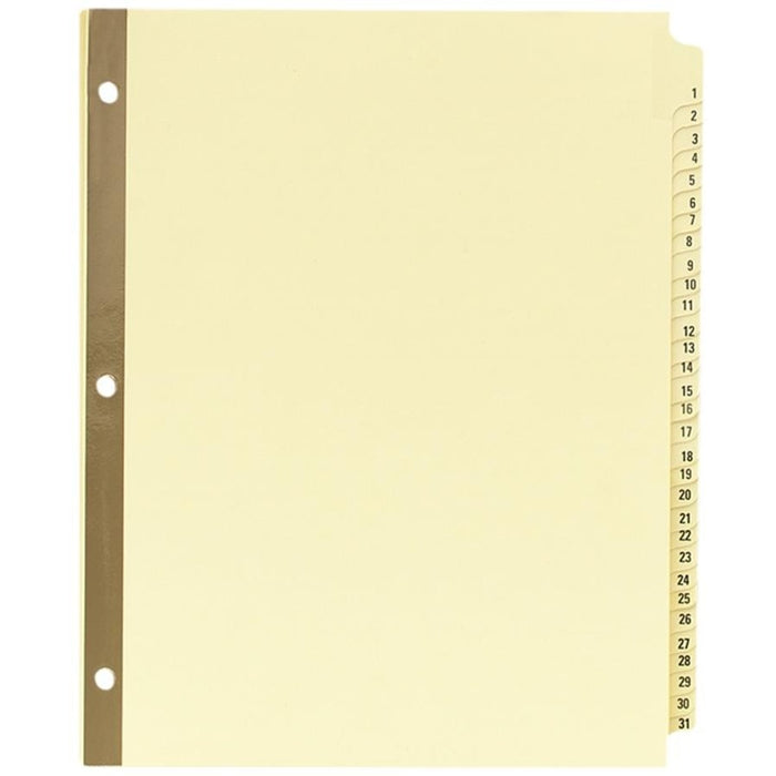 Avery&reg; Laminated Dividers - Gold Reinforced - AVE11308