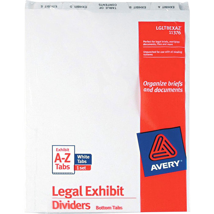 Avery&reg; Premium Collated Legal Exhibit Dividers with Table of Contents Tab - Avery Style - AVE11376