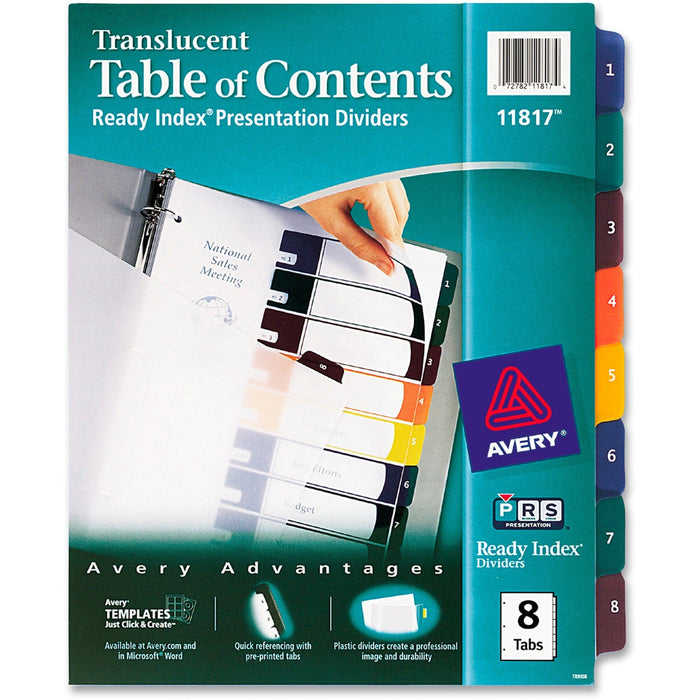 Avery&reg; Ready Index Customizable TOC Binder Dividers - AVE11817 Avery