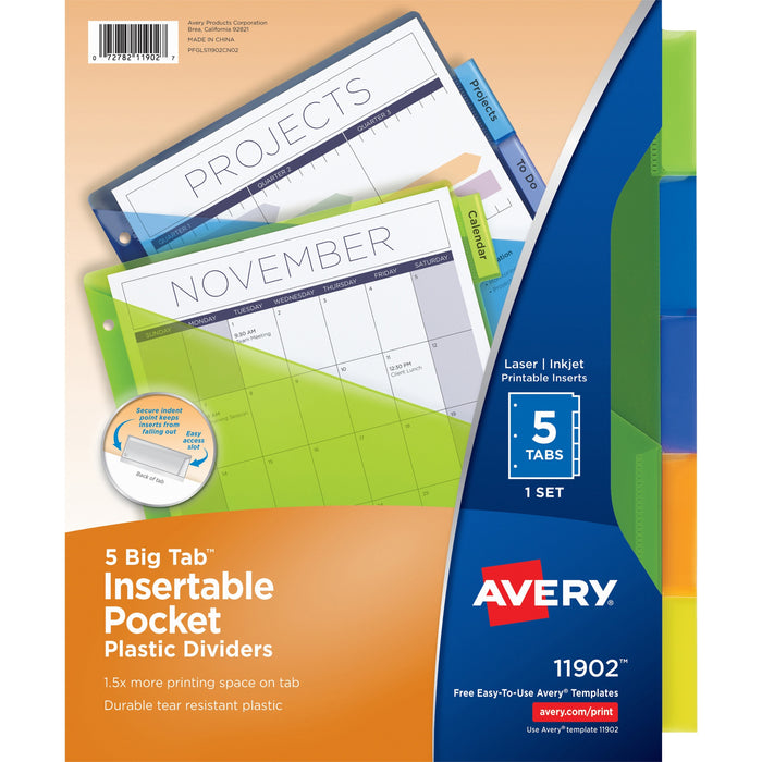Avery&reg; Big Tab Insertable Pocket Dividers - AVE11902