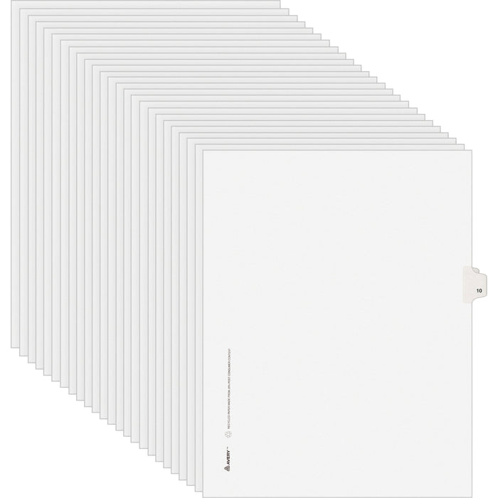 Avery&reg; Individual Legal Exhibit Dividers - Avery Style - Unpunched - AVE11920
