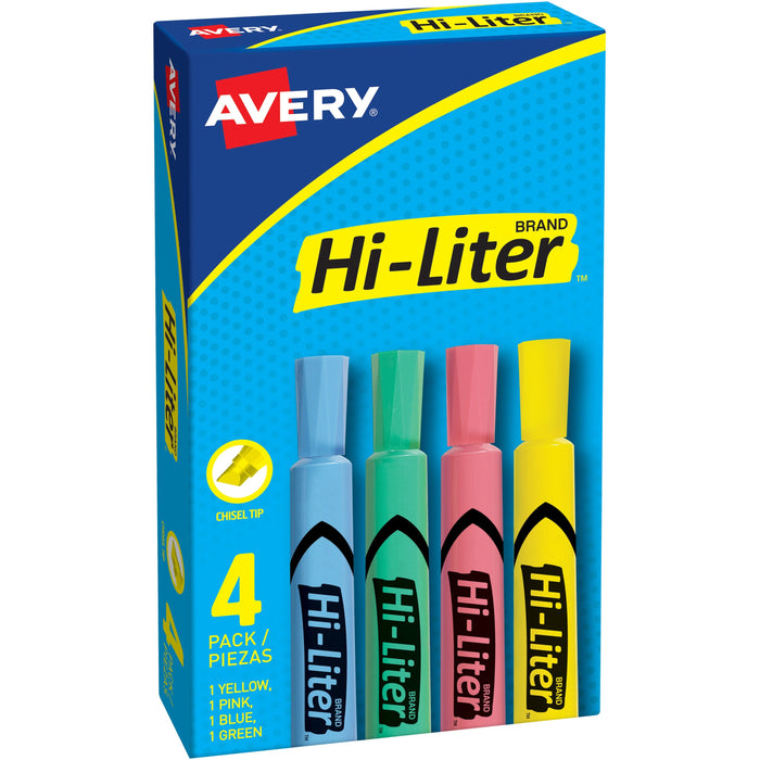 Avery&reg; Hi-Liter Desk-Style Highlighters - AVE17752