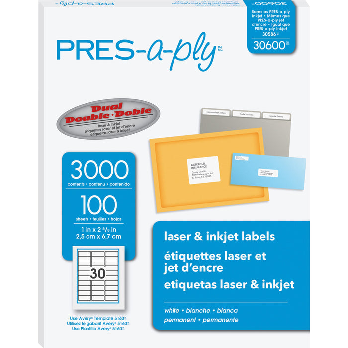 PRES-a-ply Labels - AVE30600