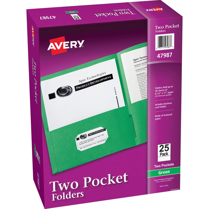 Avery&reg; Letter Pocket Folder - AVE47987