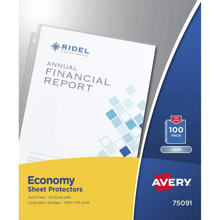 Avery&reg; Economy-Weight Sheet Protectors - AVE75091