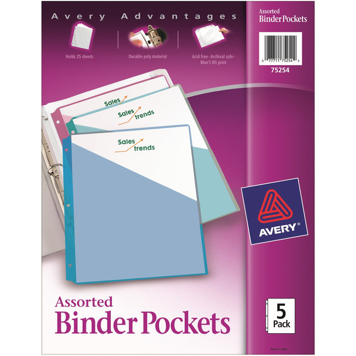 Avery&reg; Durable Letter Vinyl File Pocket - AVE75254