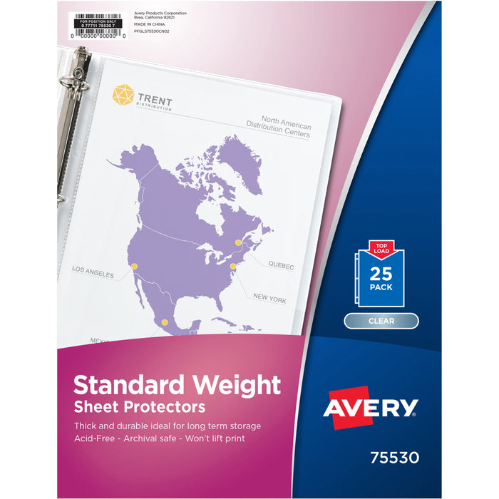 Avery&reg; Standard-Weight Sheet Protectors - AVE75530
