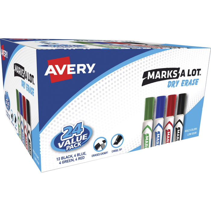 Avery&reg; Marks A Lot Desk-Style Dry-Erase Markers - AVE98188