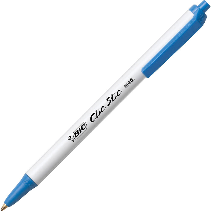 BIC Clic Stic Retractable Ballpoint Pens - BICCSM11BE