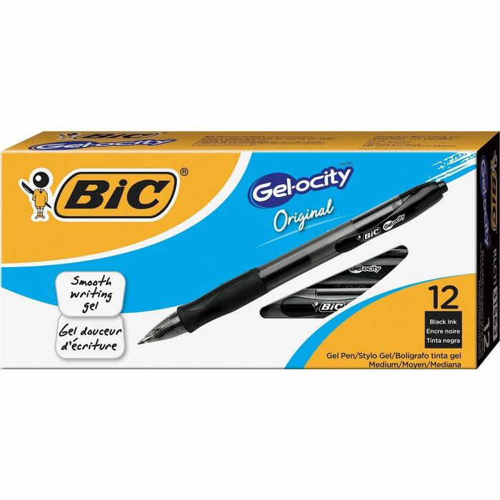 BIC Gel Retractable Pens - BICRLC11BK
