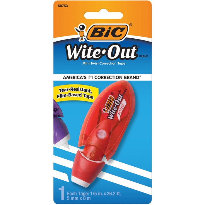 Wite-Out Mini Correction Tape, White, 1 Pack - BICWOMTP11