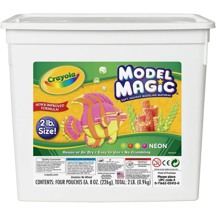Crayola Model Magic Neon Modeling Material Bucket - CYO232413