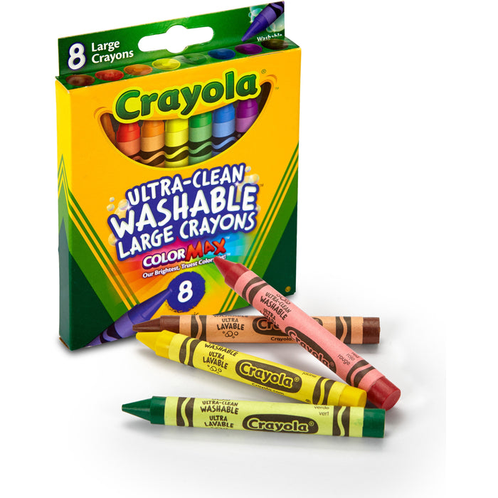 Crayola Kid's 8 Count Large Washable Crayons - CYO523280