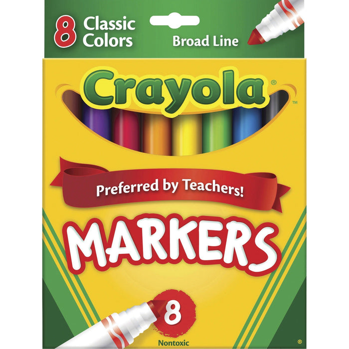 Crayola Classic Colors Broad Line Markers - CYO587708 Crayola, LLC