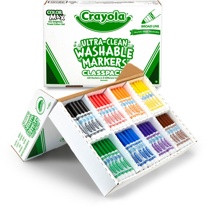 Crayola 8-Color Ultra-Clean Washable Marker Classpack - CYO588200