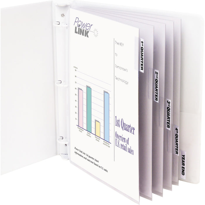 C-Line Heavyweight Poly Sheet Protectors with Index Tabs - CLI05557