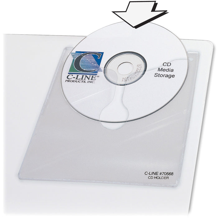C-Line Self-Adhesive CD Holder - CLI70568