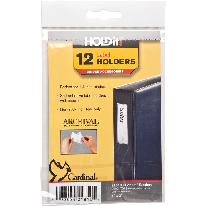 Cardinal HOLDit! Self-Adhesive Label Holders - CRD21810