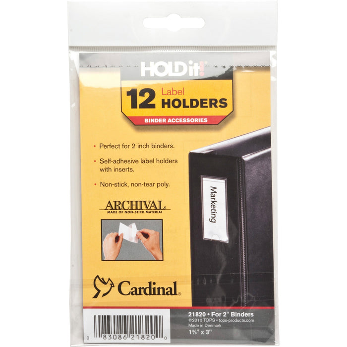 Cardinal HOLDit! Self-Adhesive Label Holders - CRD21820