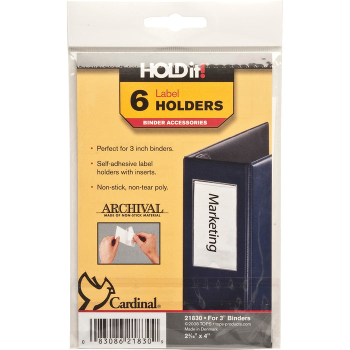 Cardinal HOLDit! Self-Adhesive Label Holders - CRD21830