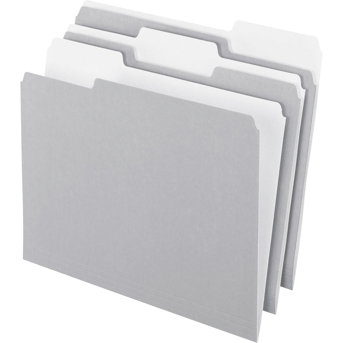 Pendaflex 1/3 Tab Cut Letter Recycled Top Tab File Folder - PFX15213GRA