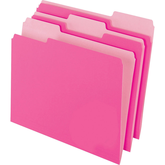 Pendaflex 1/3 Tab Cut Letter Recycled Top Tab File Folder - PFX15213PIN