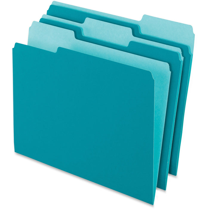 Pendaflex 1/3 Tab Cut Letter Recycled Top Tab File Folder - PFX15213TEA